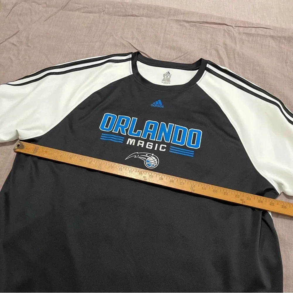 Adidas Orlando Magic Jersey material Tee Shirt Size XXL Basketball NBA Sportwear
